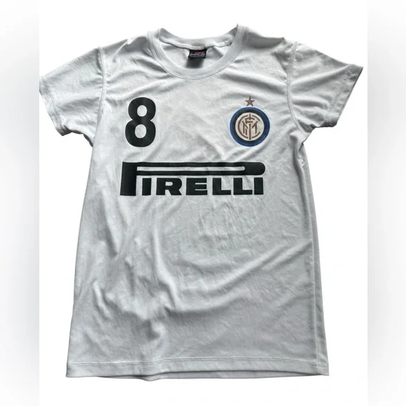UK Polo Inter Milan Italian Football/Soccer Teeshirt, sz M, lightweight - Picture 1 of 5